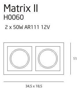 Oprawa podtynkowa Matrix H0060 Maxlight