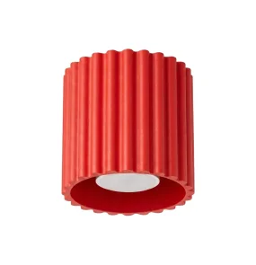 Oprawa natynkowa AURA 1 GU10 SL.2418 oprawa w kolorze czerwonym Sollux Lighting