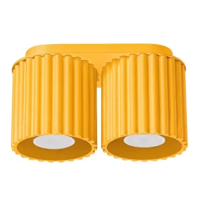 Lampa sufitowa AURA 2 GU10 SL.2414 oprawa w kolorze żółtym Sollux Lighting