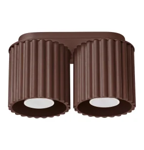 Lampa sufitowa AURA 2 GU10 SL.2424 oprawa w kolorze brązowym Sollux Lighting