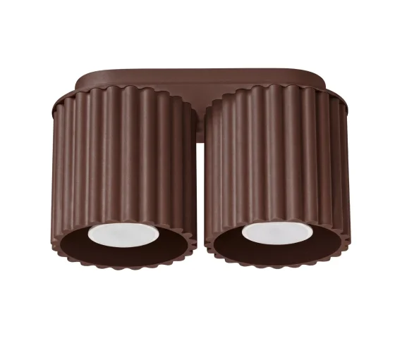 Lampa sufitowa AURA 2 GU10 SL.2424 oprawa w kolorze brązowym Sollux Lighting