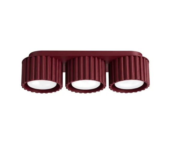 Lampa sufitowa AURA 3 GX53 SL.2636 oprawa w kolorze burgundowym Sollux Lighting
