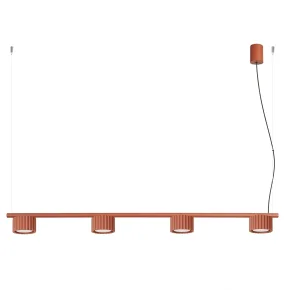 Lampa wisząca AURA 4 GX53 SL.2699 oprawa w kolorze ochry czerwonej Sollux Lighting