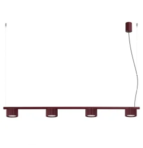 Lampa wisząca AURA 4 GX53 SL.2703 oprawa w kolorze burgundowym Sollux Lighting