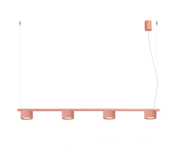 Lampa wisząca AURA 4 GX53 SL.2704 oprawa w kolorze brzoskwiniowym Sollux Lighting