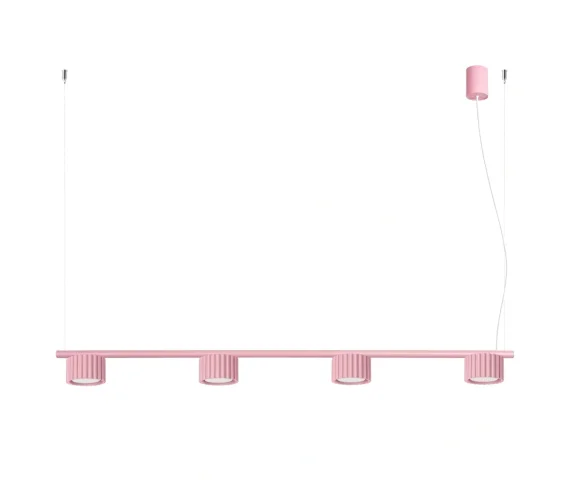Lampa wisząca AURA 4 GX53 SL.2705 oprawa w kolorze różowym Sollux Lighting