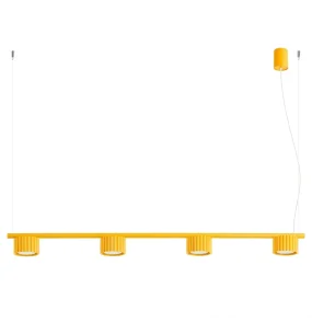 Lampa wisząca AURA 4 GX53 SL.2707 oprawa w kolorze żółtym Sollux Lighting