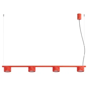 Lampa wisząca AURA 4 GX53 SL.2708 oprawa w kolorze czerwonym Sollux Lighting