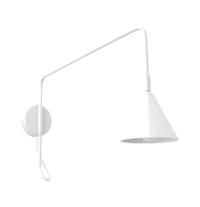 Kinkiet z włącznikiem NOX SL.2491 oprawa w kolorze białym SOLLUX LIGHTING