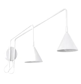Kinkiet podwójny NOX SL.2506 oprawa w kolorze białym SOLLUX LIGHTING