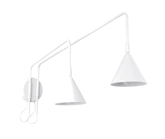 Kinkiet podwójny NOX SL.2506 oprawa w kolorze białym SOLLUX LIGHTING