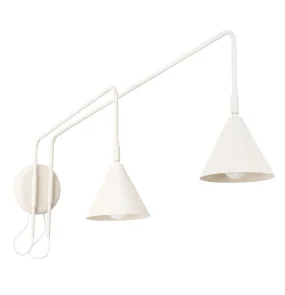 Kinkiet podwójny NOX SL.2509 oprawa w kolorze beżowym SOLLUX LIGHTING