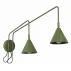Kinkiet podwójny NOX SL.2510 oprawa w kolorze oliwkowym SOLLUX LIGHTING