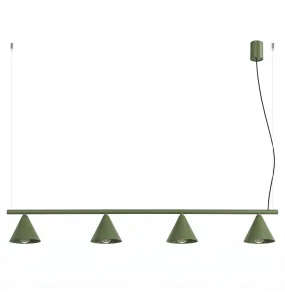 Lampa wisząca NOX 4L SL.2555 oprawa w kolorze oliwkowym Sollux Lighting