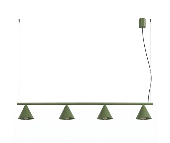 Lampa wisząca NOX 4L SL.2555 oprawa w kolorze oliwkowym Sollux Lighting