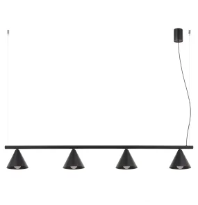 Lampa wisząca NOX 4L SL.2552 oprawa w kolorze czarnym Sollux Lighting