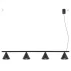 Lampa wisząca NOX 4L SL.2552 oprawa w kolorze czarnym Sollux Lighting