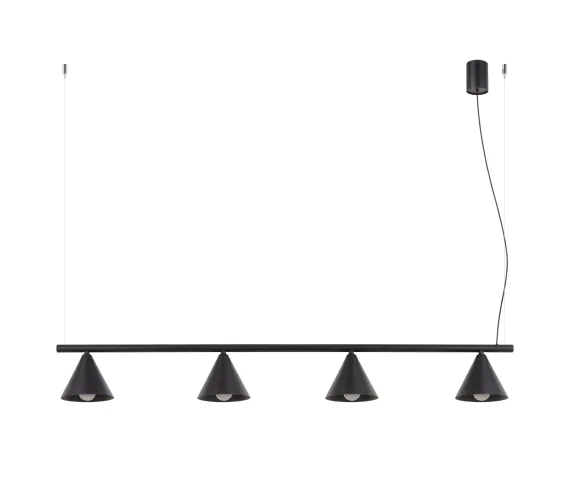 Lampa wisząca NOX 4L SL.2552 oprawa w kolorze czarnym Sollux Lighting