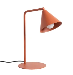 Lampa stołowa NOX SL.2571 oprawa w kolorze ochry czerwonej SOLLUX LIGHTING