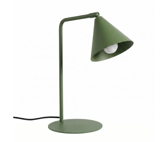 Lampa stołowa NOX SL.2570 oprawa w kolorze oliwkowym SOLLUX LIGHTING