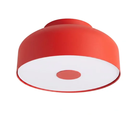 Plafon OMIQ SL.2285 oprawa w kolorze czerwonym SOLLUX LIGHTING