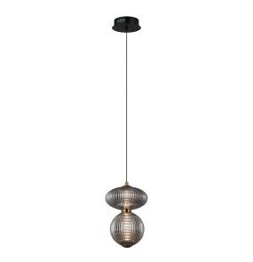 Lampa wisząca Nico PND-8545-2B-AB-SG oprawa w kolorze czarnym ITALUX