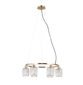 Lampa wisząca Simona PND-40814-6-HBR oprawa w kolorze złotym ITALUX