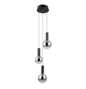 Lampa wisząca Strela PND-34378-3S-BK oprawa w kolorze czarnym ITALUX