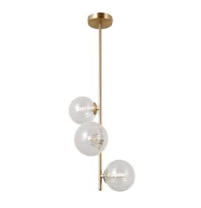 Lampa wisząca Toledo PND-40717-3-HBR oprawa w kolorze złotym ITALUX