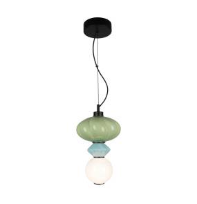 Lampa wisząca Tordi PND-94721-1A-MLTI oprawa w kolorze czarnym z kolorowymi elementami ITALUX