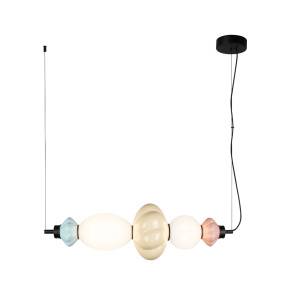 Lampa wisząca Tordi PND-94721-2A-MLTI oprawa w kolorze czarnym z kolorowymi elementami ITALUX