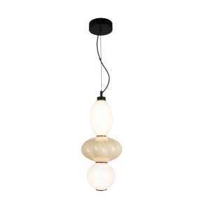 Lampa wisząca Tordi PND-94721-2B-YLL oprawa w kolorze czarnym z beżowym elementem ITALUX