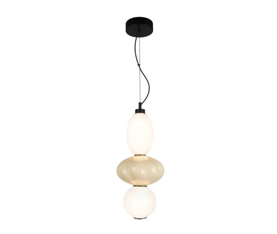 Lampa wisząca Tordi PND-94721-2B-YLL oprawa w kolorze czarnym z beżowym elementem ITALUX