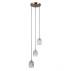 Lampa wisząca Torno PND-40813-3R-HBR oprawa w kolorze złotym ITALUX
