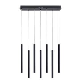 Lampa wisząca Valdes PND-22302-7-BK oprawa w kolorze czarnym ITALUX