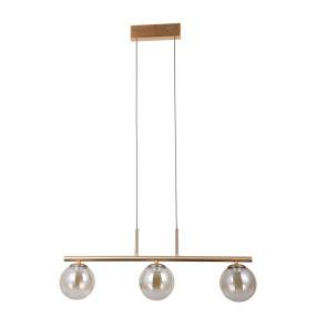 Lampa wisząca Velada PND-34381-3-HBR oprawa w kolorze złotym ITALUX