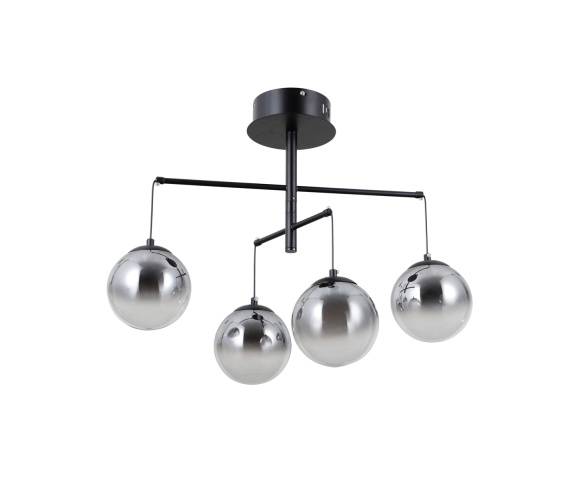 Lampa sufitowa Velada PND-34381-4-BK oprawa w kolorze czarnym ITALUX