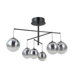 Lampa sufitowa Velada PND-34381-6-BK oprawa w kolorze czarnym ITALUX