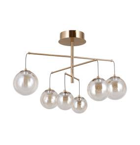 Lampa sufitowa Velada PND-34381-6-HBR oprawa w kolorze złotym ITALUX