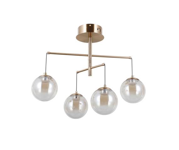 Lampa sufitowa Velada PND-34381-4-HBR oprawa w kolorze złotym ITALUX