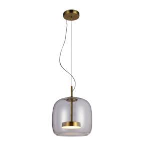 Lampa wisząca Caste PND-17760A-BRSS-CL oprawa w kolorze złotym ITALUX