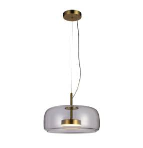 Lampa wisząca Caste PND-17760B-BRSS-CL oprawa w kolorze złotym ITALUX