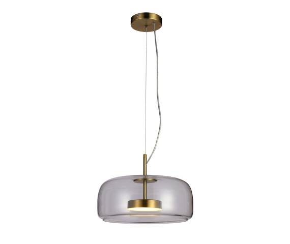 Lampa wisząca Caste PND-17760B-BRSS-CL oprawa w kolorze złotym ITALUX