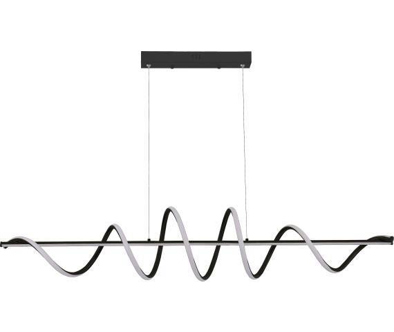 WYPRZEDAŻ Lampa wisząca ESERO MS902-BK oprawa w kolorze czarnym ZUMA LINE