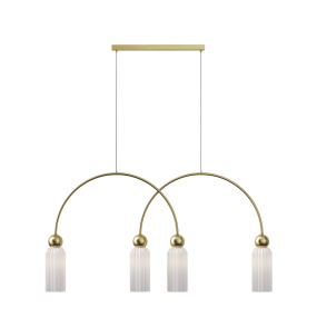 Lampa wisząca ANTIC MOD302PL-04W oprawa w kolorze złotym MAYTONI
