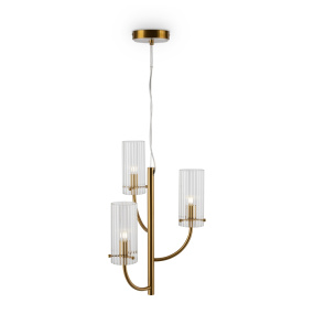 Lampa wisząca ARCO MOD223PL-03BS oprawa w kolorze mosiądzu MAYTONI