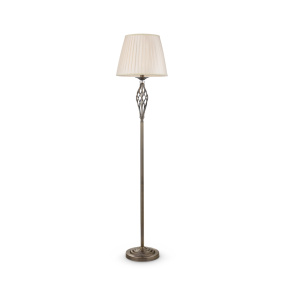 Lampa podłogowa GRACE RC247-FL-01-R oprawa w kolorze brązowym z beżowym abażurem MAYTONI