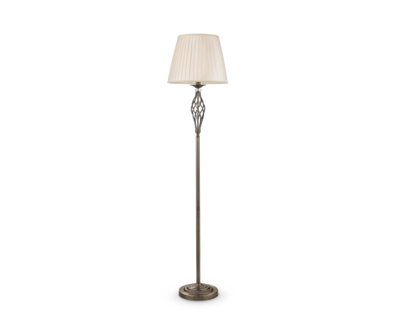 Lampa podłogowa GRACE RC247-FL-01-R oprawa w kolorze brązowym z beżowym abażurem MAYTONI