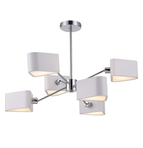 Lampa wisząca BIRANNE MOD050PL-06CH oprawa w kolorze chromu i bieli MAYTONI
