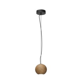 Lampa wisząca BASIC TEXTURE MOD461PL-01BG oprawa w kolorze czerni i drewna MAYTONI